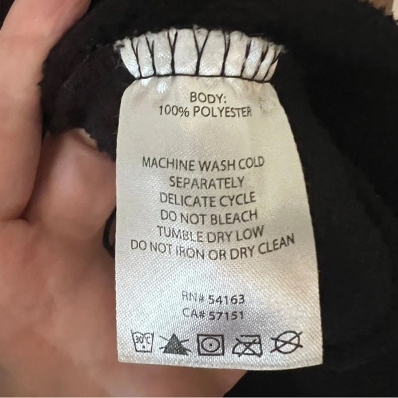 Calvin Klein Performance Black Hooded Fleece Jacket/Large - Picture 5 of 5